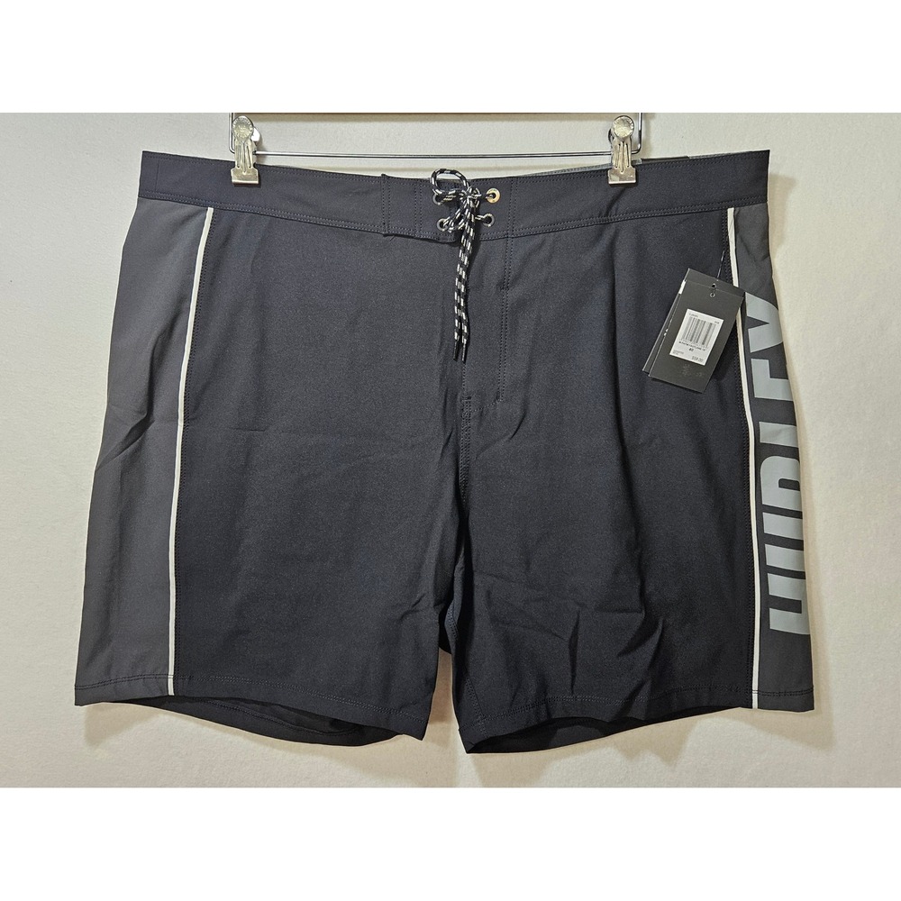 Hurley Phantom Fastlane 18" Board Shorts, Men's Size 40, Black/Gray, CJ5101, NEW